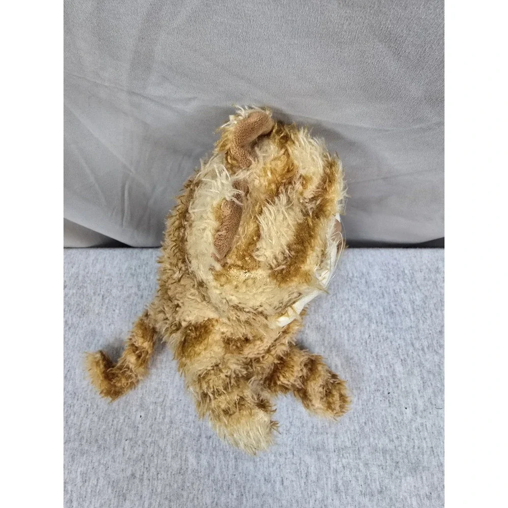 Fat Angry Cat Plush Doll Orange Tabby Grumpy Cat Bulging Eyes Soft Toy EUC